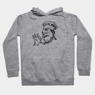 Chef's okay, chef, vintage chef cook with ok sign Hoodie